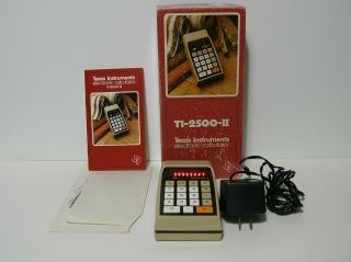 Vintage Texas Instruments Ti - 2500 - Ii Electronic Calculator