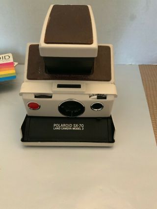 Polaroid SX - 70 Model 2 Instant Camera W/ Case And More Good Shape 2