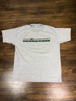 University Of Miami Hurricanes Vtg The Cotton Exchange T - Shirt Xl Made In Usa