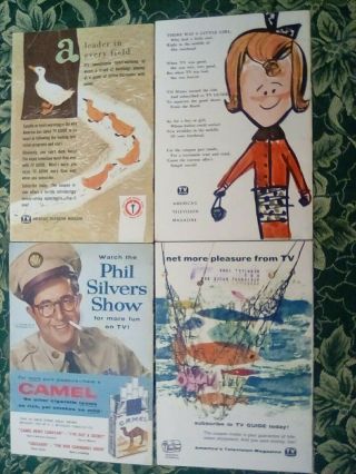 Vintage TV Guides Jan.  7,  1956 - Mar 30,  1956.  12 consecutive issues. 4
