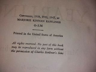 signed 1947 The Yearling by Marjorie Kinnan Rawlings 6