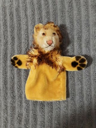 Vtg Steiff Leo Lion Hand Puppet