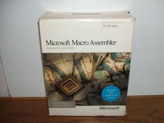 Microsoft Macro Assembler 6.  0 For Dos & Os/2 Floppy Discs 3.  5 " Masm 1991 Retail