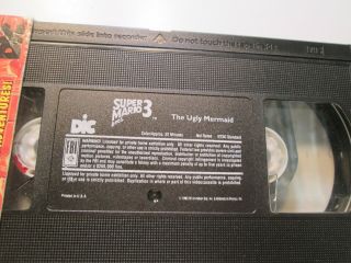 Vintage 1990 Mario Bros 3 The Ugly Mermaid VHS Video Tape 4