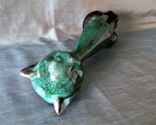 Vintage MCM Evangeline Canadian Pottery ECP Long Neck Cat Figure 5