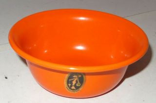 Vintage Grandmere Enamel Ware Orange Bowl Grand Mere 2 1/2 " Tall