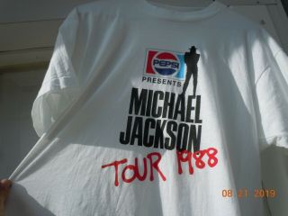 Vintage Michael Jackson 1988 Pepsi Tour T - Shirt
