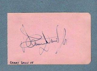 SAMMY DAVIS Jnr The Rat Pack Authentic Vintage Signed Autograph Album Page 2