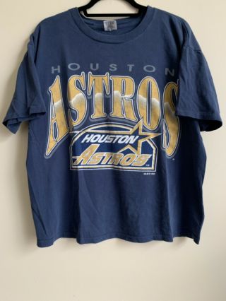 Vintage 1994 Mlb Houston Astros T - Shirt Men’s Sz Large Official Fan Sportswear
