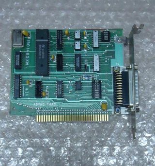 Vintage 1986 Ibm 1501485xm 8 - Bit Isa Async Card,  Db25 Serial Port For Pc Or Xt