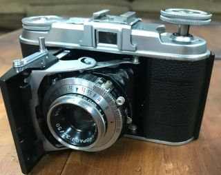 Voigtlander Vito II 35 MM film Camera W Color - Skopar 1:3.  5 50 MM Lens,  & Case 3