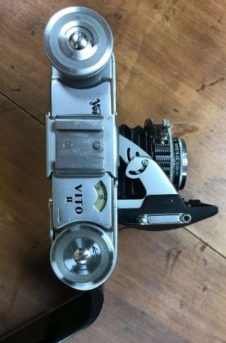 Voigtlander Vito II 35 MM film Camera W Color - Skopar 1:3.  5 50 MM Lens,  & Case 7
