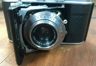 Voigtlander Vito II 35 MM film Camera W Color - Skopar 1:3.  5 50 MM Lens,  & Case 8