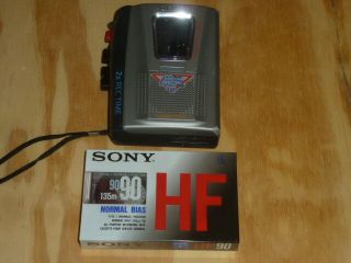 Vintage Sony Tcm - 20dv Portable Cassette Tape Recorder Player Clear Voice V.  O.  R.