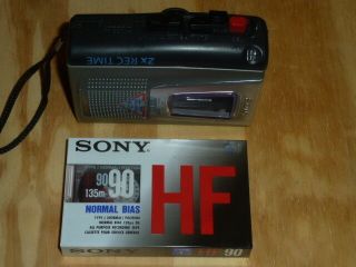Vintage Sony TCM - 20DV Portable Cassette Tape Recorder Player Clear Voice V.  O.  R. 3