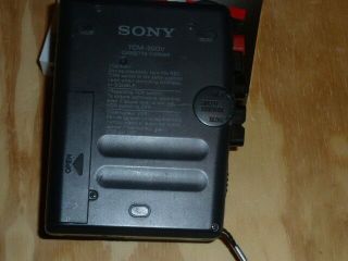 Vintage Sony TCM - 20DV Portable Cassette Tape Recorder Player Clear Voice V.  O.  R. 4