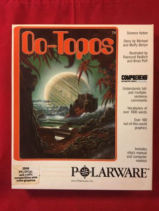 Oo - Topos - Polarware - 1986 - Pc Dos - Vintage - Complete In Big Box