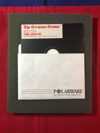 The Crimson Crown - Polarware - PC DOS - 1986 - RARE - Big Box 3