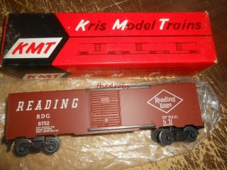 Vintage Kmt Kris Model Trains Reading Railroad Boxcar 0 Gauge 3