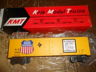 Vintage Kmt Kris Model Trains Union Pacific Automated Boxcar 0 Gauge