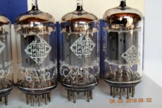 c.  1960 ' s NOS Telefunken 12AX7 Vacuum Tubes Valves Marantz Model 7 Fisher 400CX2 3