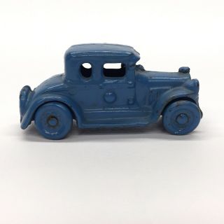 Vintage 1920s A.  C.  Williams Toy Car Blue 2 Door Ford Coupe Cast Iron 3.  5 "