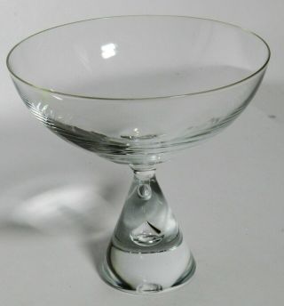Vintage Holmegaard Crystal Princess Teardrop Champagne / Sherbet 4 - 3/4 " Vt3246