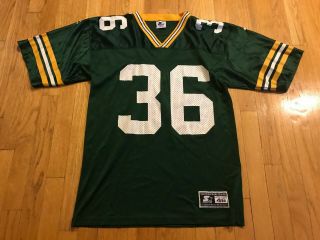 Vintage Starter Leroy Butler 36 Green Bay Packers Nfl Football Jersey Size 46
