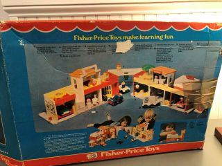 Vintage Fisher Price Little People Play Family Village 997 Figures Vehicles Box 7
