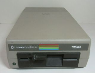 Vintage Commodore 1541 Floppy Disk Drive W/ GEOS ZAXXON,  Floppy Cable Fast Load 2