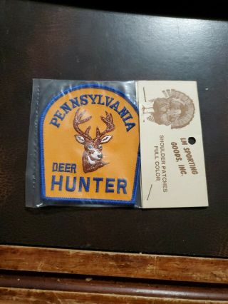 Vintage Lm Sporting Goods Harrisburg Pa Hunting Patch Pennsylvania Deer Hunter