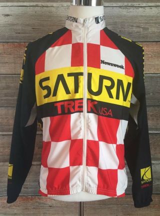 Vintage Trek Saturn Powerbar Cycling Team Jersey Long Sleeve Size Medium