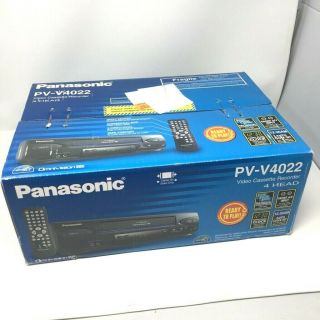 Open Panasonic Pv - V4022 Mono Vcr 4 Head Video Cassette Recorder Vhs Player