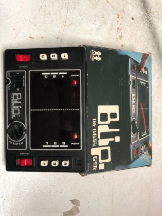 Blip The Digital Game By Tomy.  Vintage 1970’s Handheld Electronic Game.  W/ Box.