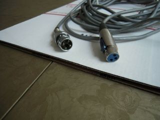 Vintage 4 - Prong 91mc4m Plug Microphone Cable Shure 40 Ft Long