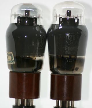 6F6G FIVRE MATCHED pair Tube Valve Röhre 1940 ' s 349a western electric we pentode 2