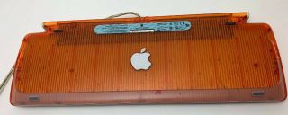Vintage Apple M2452 Imac Orange Usb Keyboard (a3)