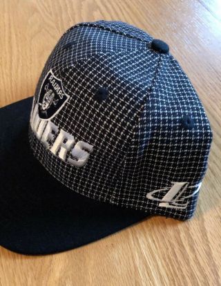 Vintage Logo Athletic Oakland Raiders NFL Football Adjustable Hat 3