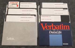5 Disks Of Games For The Trs - 80 Model Iii And 4 Plus System Boot Disk