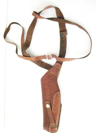Vintage Brown Leather Holster Hunter 33 30 5m With Shoulder Harness