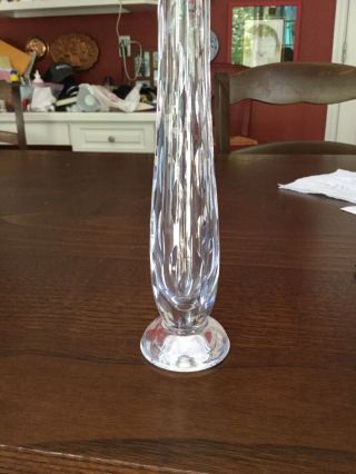 Vintage Waterford Crystal 7 " Bud Vase Rainfall - Signed With Waterford Mark