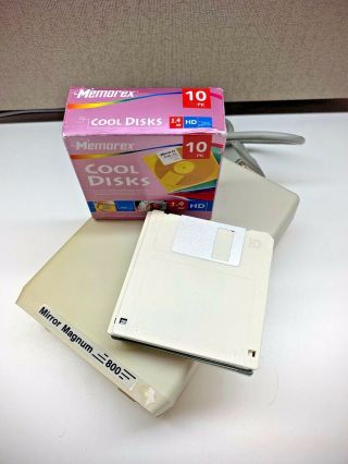 Mirror Technologies External 800k Floppy Drive w/SCSI for Vintage Apple/Mac 2