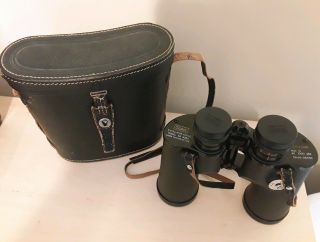 Vintage Binoculars 10x50 Sears Model 6282 With Black Case Made In Japan