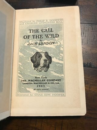 Jack London The Call of the Wild 1903 1st Edition 1st Printing Signed Card 4