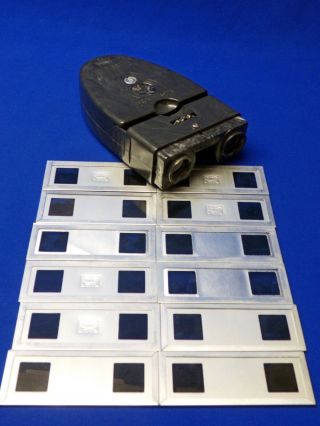 Serviced Vtg 1950s Brumberger 3d Realist Stereo Viewer Stereoviewer,  12 Slides