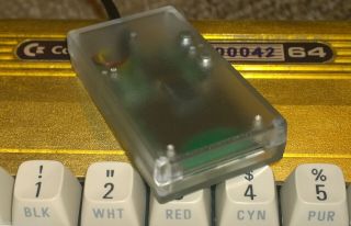 Clear/Smoked SD2IEC Commodore 1541 Disk Drive Emulation C64 Vic20 C128 Crystal 2