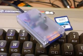 Clear/Smoked SD2IEC Commodore 1541 Disk Drive Emulation C64 Vic20 C128 Crystal 5