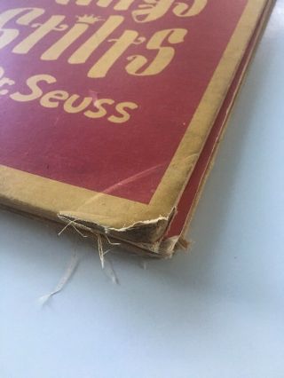 Dr.  Seuss - The King ' s Stilts (1st Edition) Firsr Edition 3