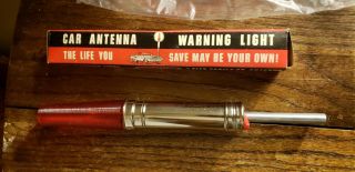 Vintage Red Warning Flasher Light For Car Radio Antenna Dan - Dee Imports N.  Y.  C