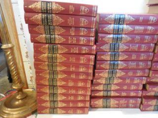 Complete set of 52 (red) HARVARD CLASSICS cr.  1909,  1965 ptg. ,  Deluxe Edition 2